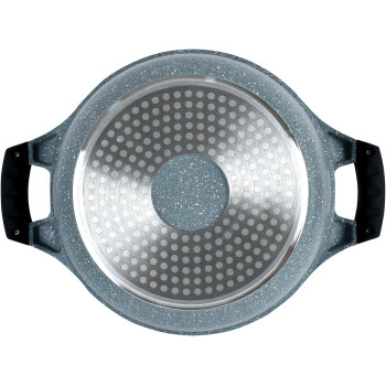 Winsor Cast Aluminum Granite Long Lasting Cookware, 3 Pieces, Grey, 1 Year Warranty