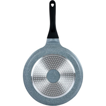 Winsor Cast Aluminum Granite Long Lasting Cookware, 3 Pieces, Grey, 1 Year Warranty