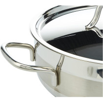 Korkmaz Alfa 9 Pieces Stainless Steel Cookware Set, Induction Base Cookware Pots And Pans Set, 1 Year Warranty