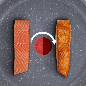 Tefal Dark Stone 11 Pc Set, Non-Stick, Stewpots 22/24/28 Cm, Saucepan 16 Cm, Frypans 20/28 Cm, Slotted Spatula, Aluminium, B491Bs85, 1 Year Warranty