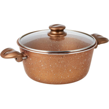 Home Maker Granitec Eva Cookware 7-Pieces Set, Copper, 1 Year Warranty