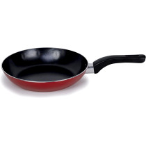 Wilson Presto 10 Piece Non-Stick Cookware Set, Non Stick Aluminium, Casserole, Sauce Pan, Fry Pan, Solid Spoon, Turner, Red, 1 Year Warranty