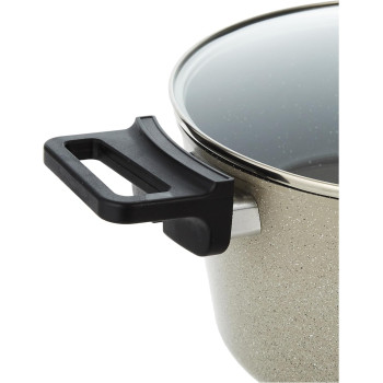 Neoflam XR07.WM Reverse Cookware Set, 7 Pieces, Warm Marble, 1 Year Warranty