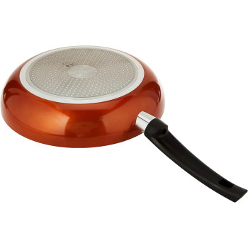 Bergner Ultra 3Pcs Cookware Set, Frypan 28Cm + Kadai With Lid 28Cm, Orange Colour, Pressed Aluminium, Induction Bottom, Bg31310Or, 1 Year Warranty