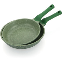 Prestige Essentials Nonstick Pots And Pans Set, Induction Cookware Set 11 Pieces, Non Stick Set Combo, Granite Cooking Set, Fry Pan Non Stick Combo Set - Green, 1 Year Warranty