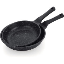 Prestige Essentials Nonstick Pots And Pans Set, Induction Cookware Set 11 Pieces, Non Stick Set Combo, Granite Cooking Set, Fry Pan Non Stick Combo Set - Black, 1 Year Warranty