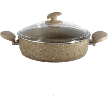 Home Maker Granitec Cookware 9-Pieces Set, Charm Light Brown, 1 Year Warranty