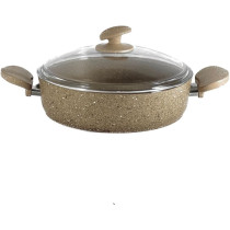 Home Maker Granitec Cookware 9-Pieces Set, Charm Light Brown, 1 Year Warranty