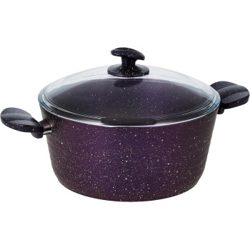 Home Maker Granitec Cookware Set 11-Pieces, Gloria Purple, 1 Year Warranty