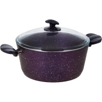 Home Maker Granitec Cookware Set 11-Pieces, Gloria Purple, 1 Year Warranty