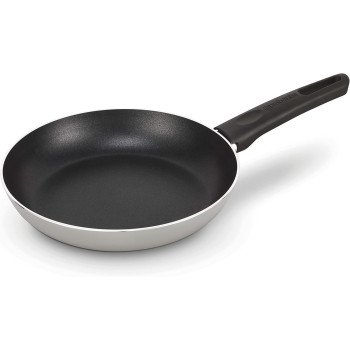 Brabantia Indu+ 4 Pcs Cookware Set Casserole 20Cm & Casserole 28Cm, Prata Pan 28Cm And Frying Pan 24Cm With Excellent Non Stick Properties And Aluminium Body, Metallic Grey, 1 Year Warranty