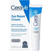 CeraVe Eye Repair Moisturizing Cream for Dark Circles and Puffiness with Hyaluronic acid and Ceramides, 0.5 Oz (14 ML)