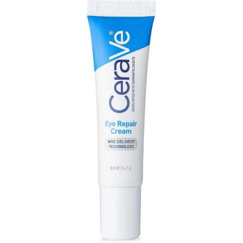 CeraVe Eye Repair Moisturizing Cream for Dark Circles and Puffiness with Hyaluronic acid and Ceramides, 0.5 Oz (14 ML)