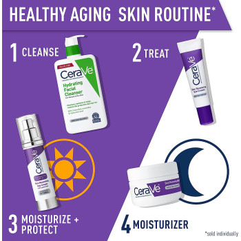 CeraVe Eye Cream for Wrinkles, Dark Circles, Puffiness Under Eyes With Anti-Aging Formula, 0.5 Oz (Pack of 1), 15 ML