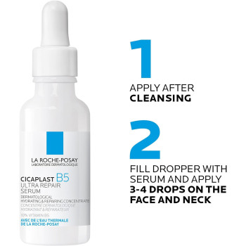 La Roche Posay Cicaplast B5 Ultra Repair Serum for Dry and Sensitive Skin, 30 ML