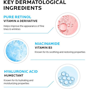 La Roche Posay Retinol B3 Serum - Anti Aging Face Serum for Lines, Wrinkles & Premature Sun Damage to Resurface & Hydrate - 1 Fl Oz (30 ML)