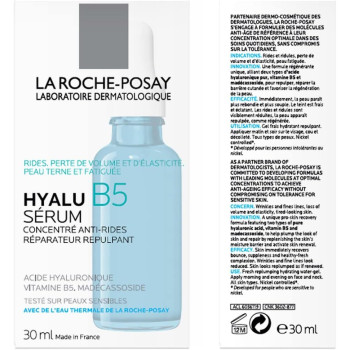 La Roche Posay Hyalu B5 Pure Hyaluronic Acid Serum For Face With Vitamin B5, Suitable For Sensitive Skin, 30 ML