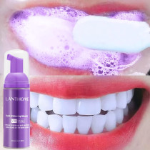 Teeth Whitening Toothpaste Mousse Teeth Color Corrector Yellow Stains Removal and Oral Hygiene Care - 50ml