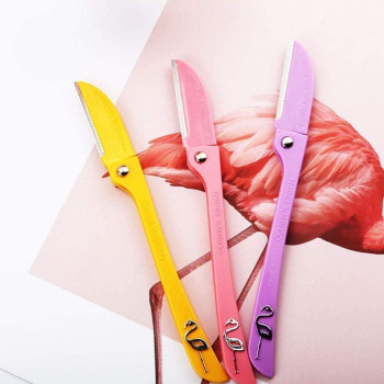 FEATHER Flamingos Ladies Razor Blade For Facial And Body Hair - 3 Piece