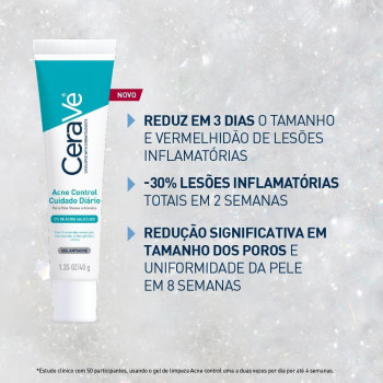 CeraVe Blemish Control Gel Moisturiser With 2 Percent Salicylic Acid, Niacinamide For Blemish Prone Skin - 1.35 Oz (40 ML)