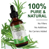 OUHOE Rosemary Hair Essential Oil, Anti Hair Loss Serum, Essential Hair Oil for Damaged Hair, Serum for Hair Repair, Hair Growth and Hair Care - 60ml