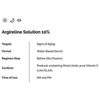The Ordinary Argireline Solution 10 Percent Serum For Eyes And Forehead Wrinkles - 30 ML