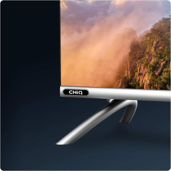 CHiQ LED Smart TV, HD, 32 Inch, Android 9.0, HDR10, A+ Screen, WiFi, Bluetooth 5.0, Netflix, YouTube, Prime Video, Full Screen Display, HDMI, USB, Silver (1 Year Warranty) (2022 Model)
