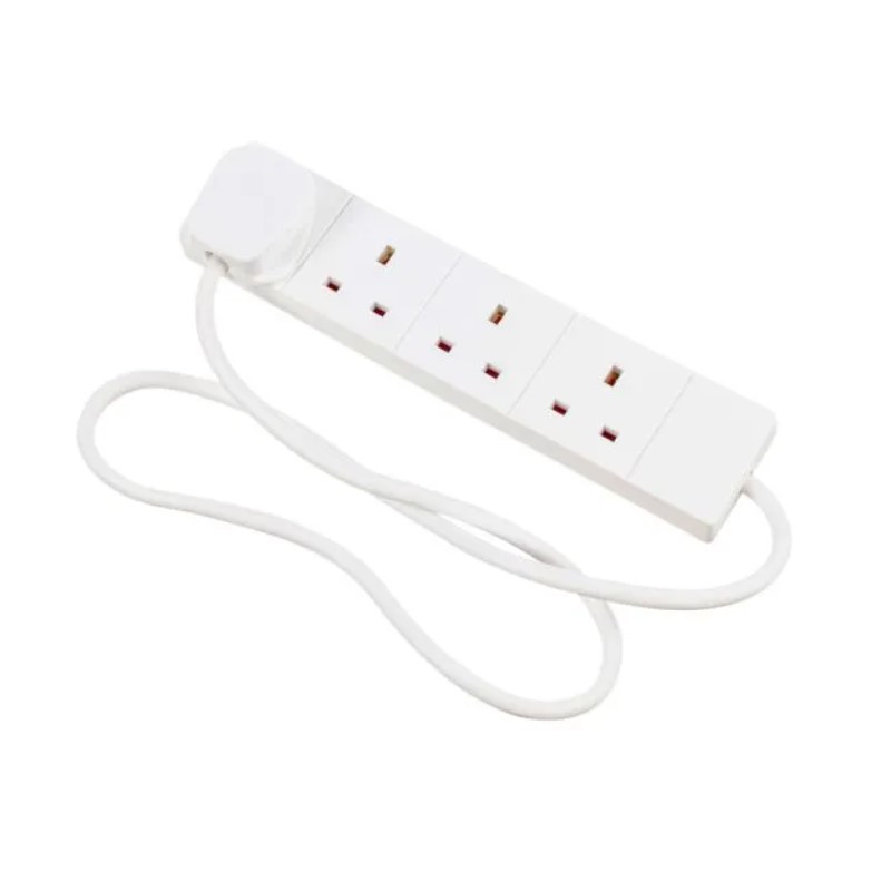 Daewoo 4-Way 1M Extension Lead - White