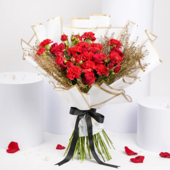 fnp Carnations and Roses Blushes