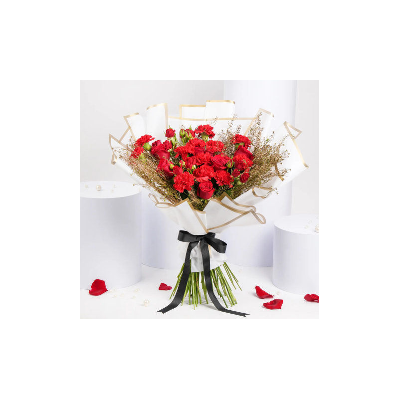 fnp Carnations and Roses Blushes