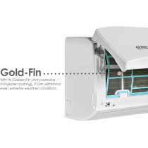 Super General 1.5 Ton Split Air Conditioner, 18000 BTU, Reciprocating Compressor, Auto Restart, Gold Fin, 4-way swing, SGS-191-4GE, White - 115.6 x 41.5 x 31.5 cm, 1 Year Warranty