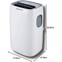 Westpoint 1 Ton Portable White Air Conditioner, Fast Cooling, Moisture Removal, High Energy Efficient Rotary Compressor, 12-Hour Timer Function, Digital Display Panel, WPT-1217LRC