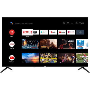 Haier 65 Inch 4K UHD Smart TV Android Official With Google Assistant, Google Play, Netflix, YouTube, Shahid, Wi-Fi, Bluetooth, Color Black Model- H65K6UG -1 Year Full Warranty.
