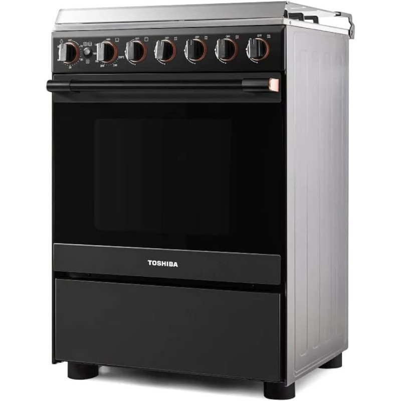 Toshiba Gas Cooker with 4 Burner, Model No TBA-24BMG4G089KS-SA with 2 Years Warranty
