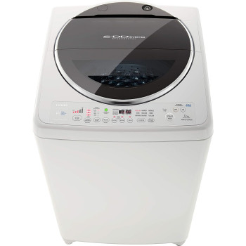 Toshiba 12 KG 700 RPM Top Load Washing Machine with 7 Step Wash, Mega S-DD Inverter, AW-DC1300WBA(W), White - 1 Year Manufacturer Warranty