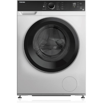 Toshiba 12 Kg Wash, 7 Kg Dry, 14000 RPM, Front Load Washer and Dryer, 12 Programs, 12" Quick Wash Cycle, TWD-BJ130M4A(WK) - 1 Year Warranty