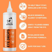DogsLife Anti-Bacterial Eye Drops Dog 237ml, 237ML