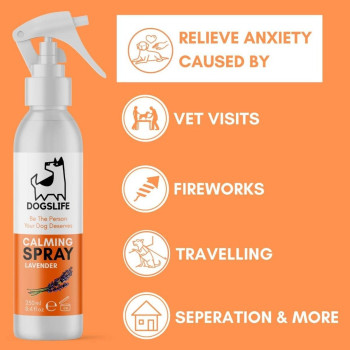 DogsLife Calming Lavender Dog Spray 250ml, 250 ML