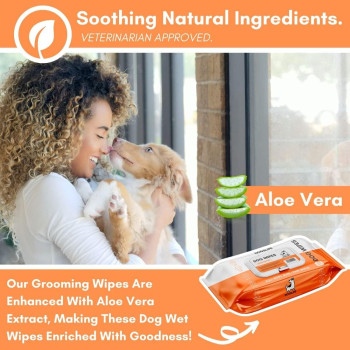 DogsLife Unscented Grooming Dog Wipes 100pcs, white