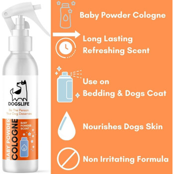 DogsLife Baby Powder Cologne Dog Spray 250ml, 250ml