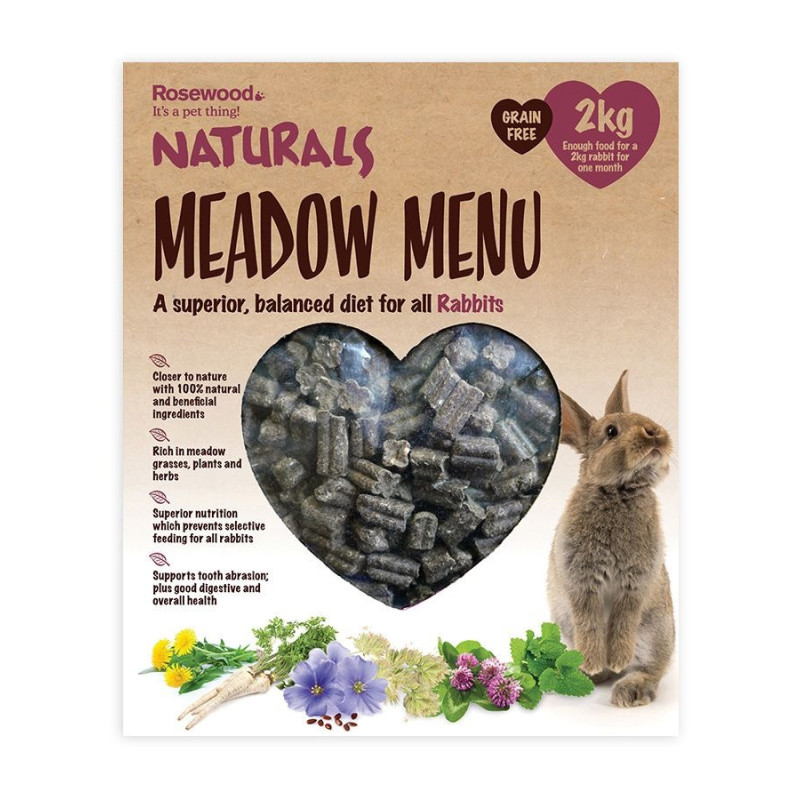 Rosewood Naturals Meadow 2 kg Menu Rabbit Food