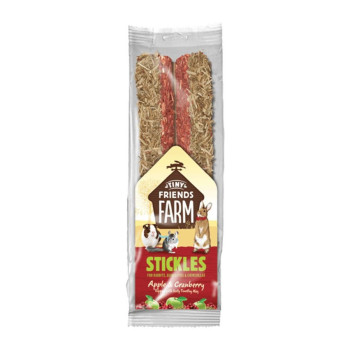 Tiny Friends Farm Apple and Cranberry Stickles, reddish-brown