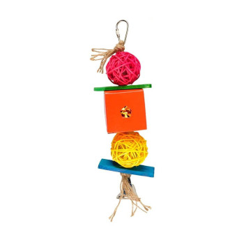Flamingo Bird Toy Papyr Parakeet Cube Multi-Colour