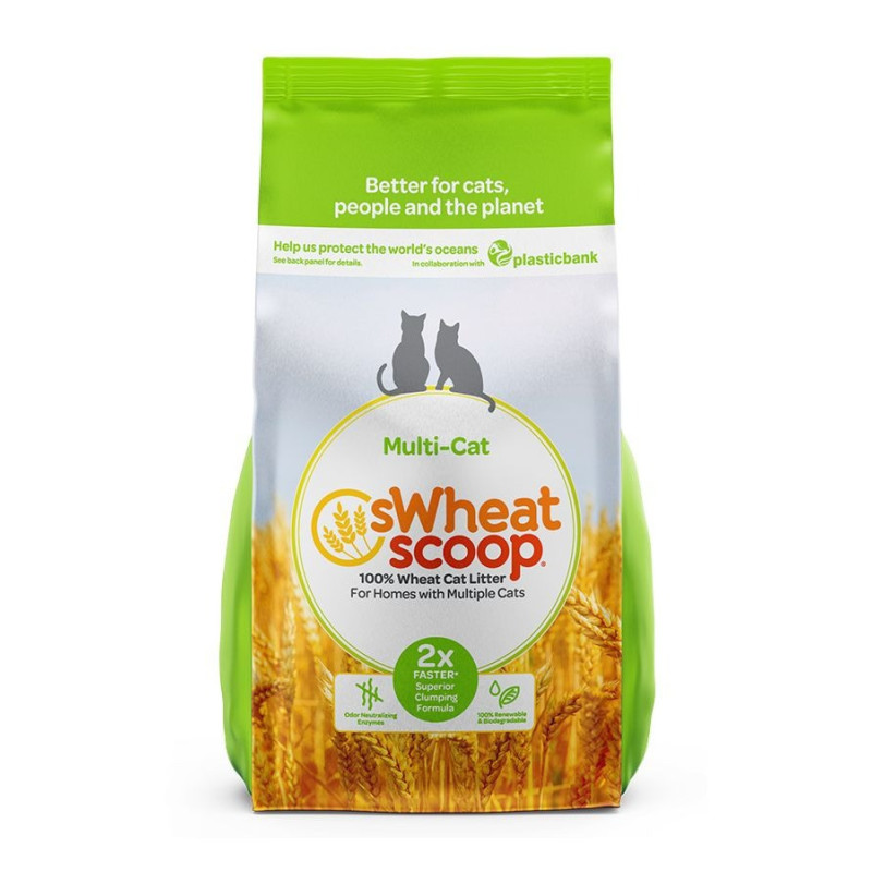 sWheat Scoop Multi-Cat All Natural Cat Litter, 5.44kg