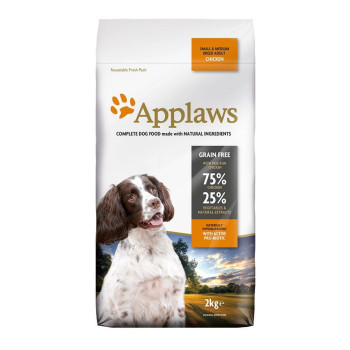 Applaws 2kg Dog Adult Chicken Small And Medium (Dog Food), Brown