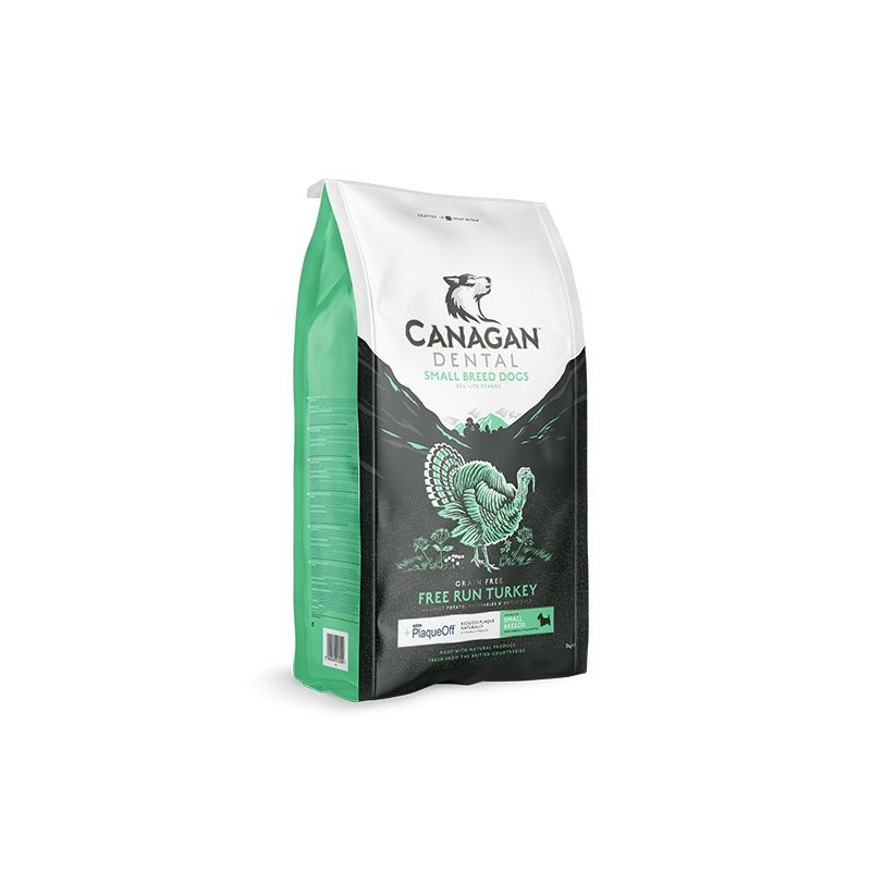Canagan Free Run Turkey Dental Small Breed Dogs, 2kg, BROWN