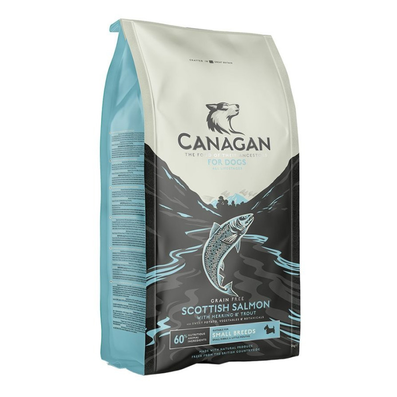 Canagan Scottish Salmon for Small Breed Dog, 2kg, Brown