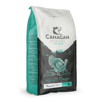 Canagan 12kg Free Run Turkey Dental Dogs Dry Food, Brown