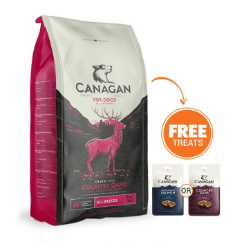 Canagan 12kg Country Game Dog Food for All Breeds Dogs, Brown