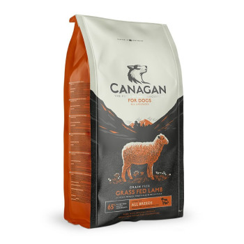 Canagan 12kg Grass-Fed Lamb For Dogs Dry Food, Brown